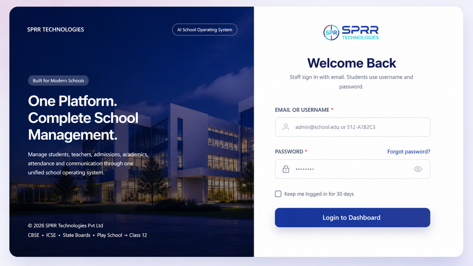 SPRR Production Platform Template 3